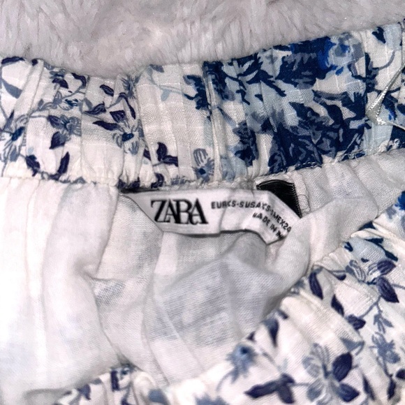 ZARA Blue & White Floral Maxi Skirt – Cottagecore Boho Chic - Picture 6 of 6
